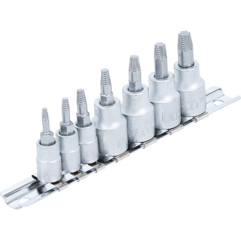 3 mm (1/4") / 10 mm (3/8") - pour profil T (pour Torx) défectueux - T10 - T40 - 7 pièces